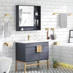 Lairuier bathroom hardware set showcasing concealed mounting brackets