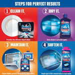 Clean sparkling glassware and dishes after wash