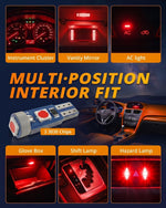 WLJH bright red dashboard speedometer illumination bulb