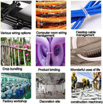 PLWCAMI heavy duty cable ties application for home organization
