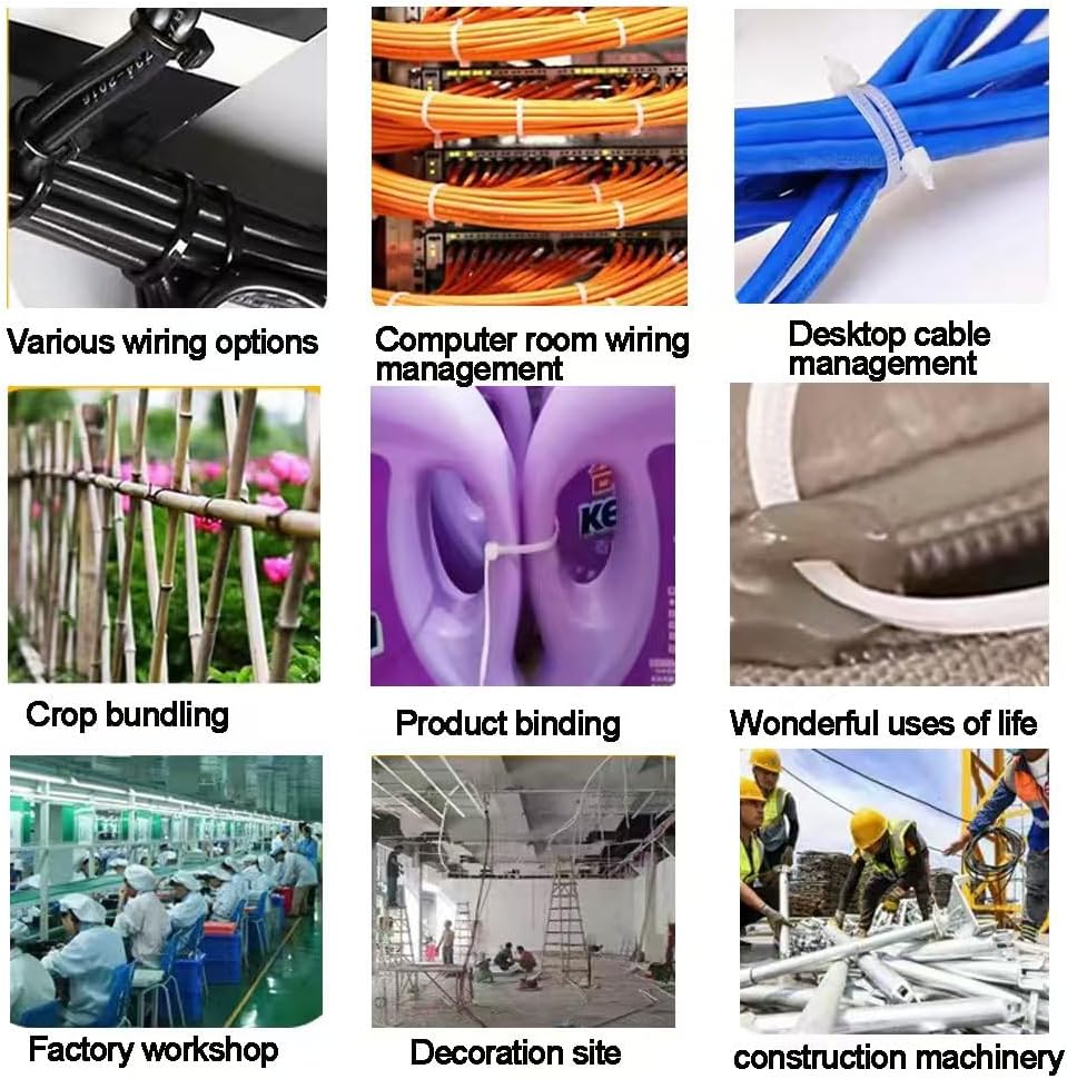 PLWCAMI heavy duty cable ties application for home organization