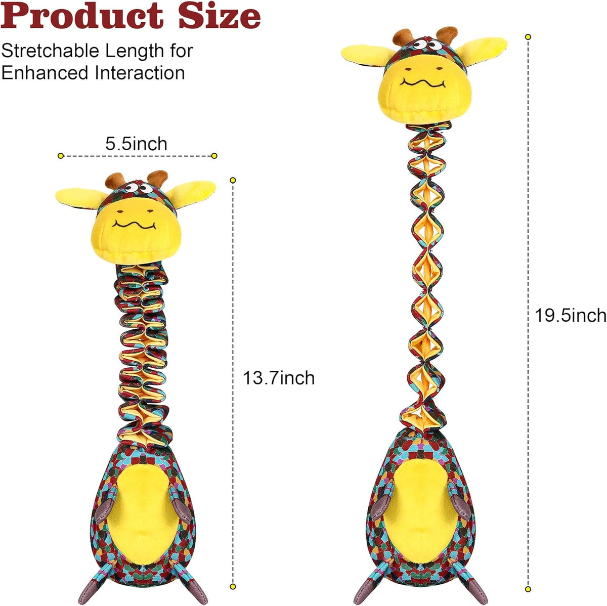 Iokheira durable dog toy showing the crinkle paper ears and tail detail.