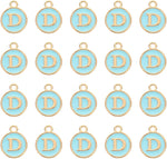 PATIKIL 50pcs Letter Charm Alphabet Charm Initial Pendant Charm Bulk Cute Double Sided Blue DIY for Jewelry Making Bracelet - Image 9