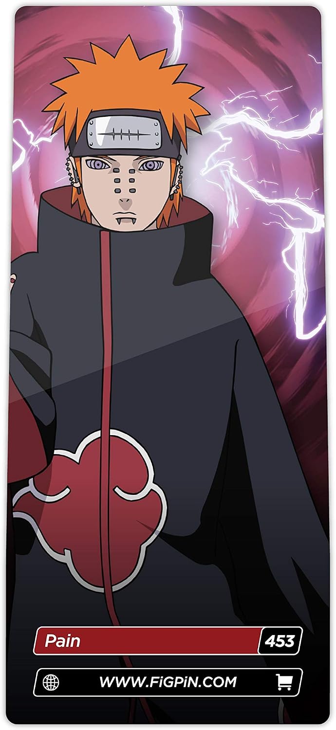 FiGPiN Naruto Shippuden Pain Number 453 back view with serial number