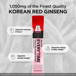 Sixty count packaging layout of Jung Kwan Jang Everytime vegan energy drink supplement