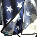 HSJH twin stroller rain cover material close up