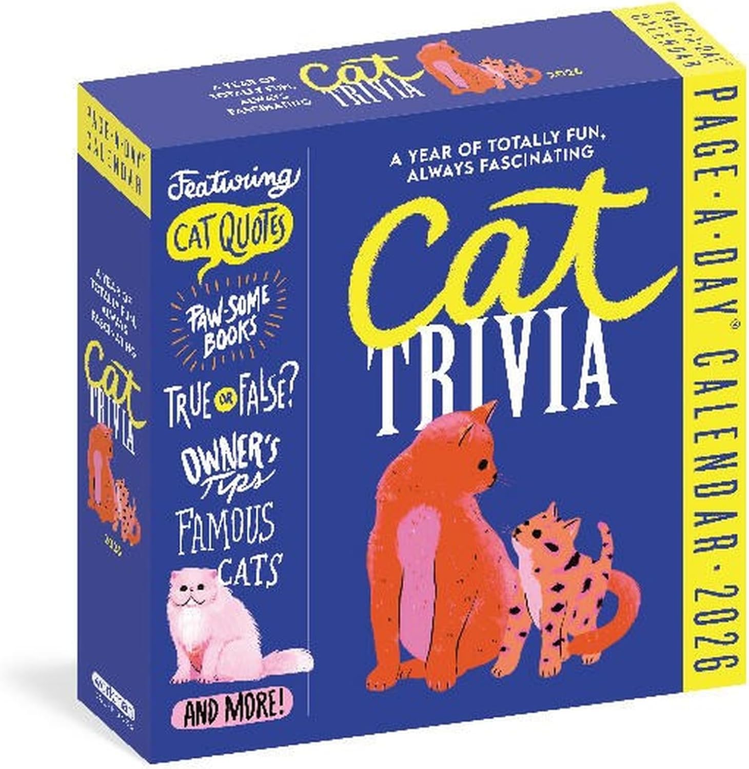 Cat Trivia Page-A-Day® Calendar 2026: Cat Quotes, Paw-some Books, True or False, Owner's Tips, Famous Cats, Know Your Breeds, and More! - Image 1
