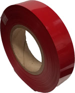 Store Fixtures Direct red trim strip applied to shelving