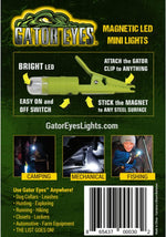 Gator Eyes portable light attached with magnetic base
