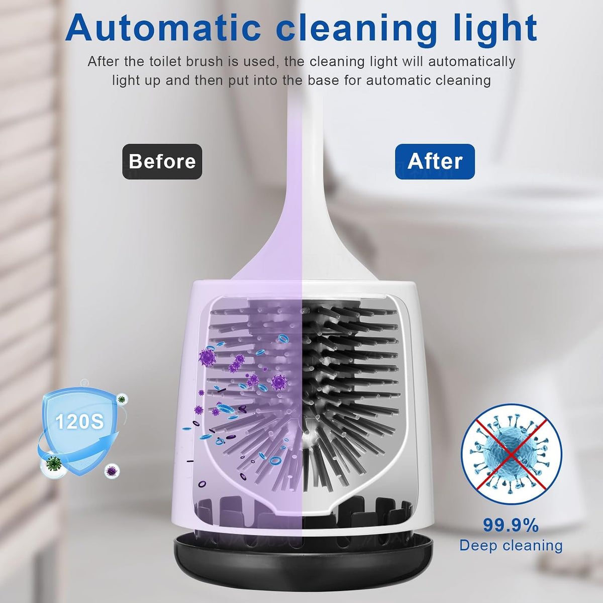Ratolo motorized toilet cleaner wall mounted display