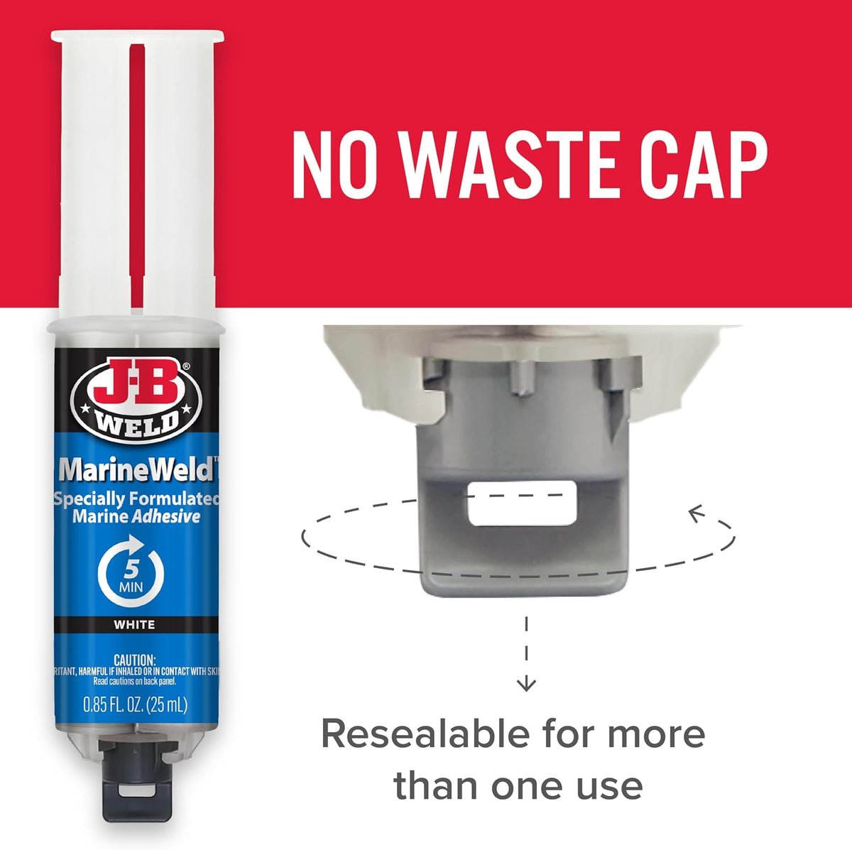 J-B Weld 50172 cold weld system side profile