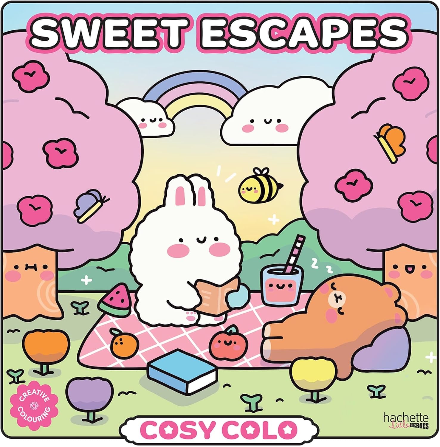 Cosy Colo - Sweet Escapes: A creative colouring book to bring sunny picnics, seaside bliss, and cosy moments to life! - Image 1