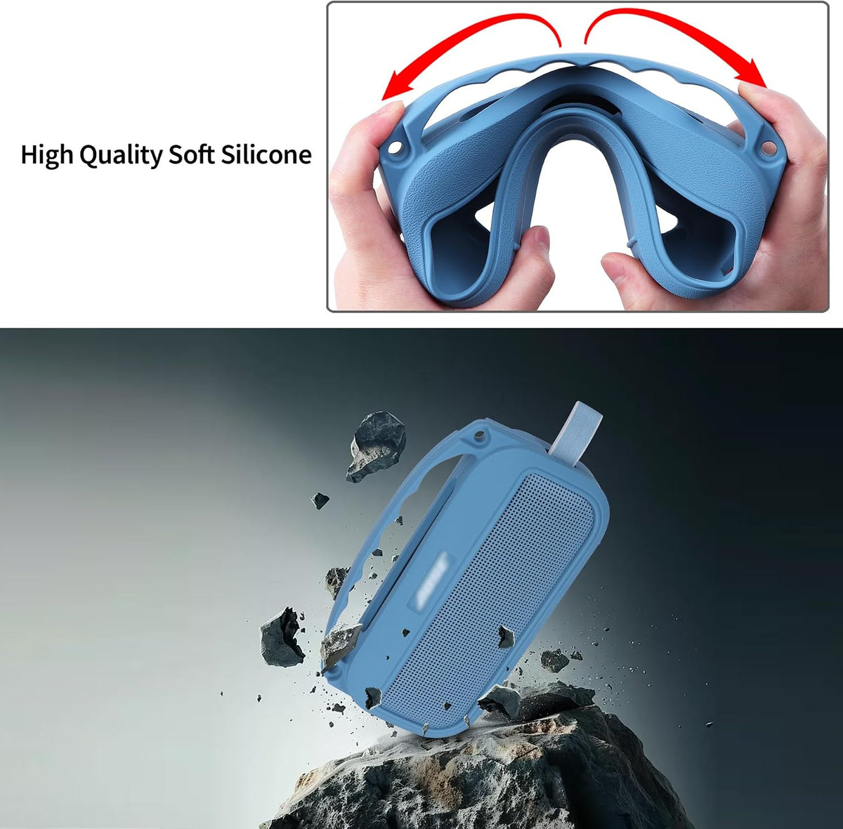 Peyyargo silicone cover displayed next to charging port opening