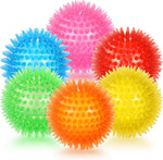 petizer 6 Pack 2.5" Squeaky Dog Toy Balls, Floating Dogs Pool Balls, Spiky Dog Balls, Durable Interactive Fetch Toys for Puppy, Dog Chew Toys for Teething (2.5", Small Dog) - Image 12