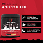 Unmatched Longevity Sleep | PeptiSleep Sleep & Recovery Formula with Melatonin, Magnesium & Senactiv | Advanced Nighttime Support | 20 Servings (Lemon Drop) - Image 3