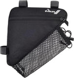 Bobilife bike triangle frame bag front view with bottle holder