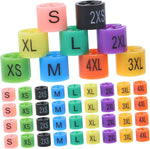 Retail clothing store display using hanger markers
