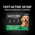 NEXTSTAR topical drops 3 monthly doses application instructions on dog skin