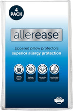 AllerEase pillow protector front view packaging