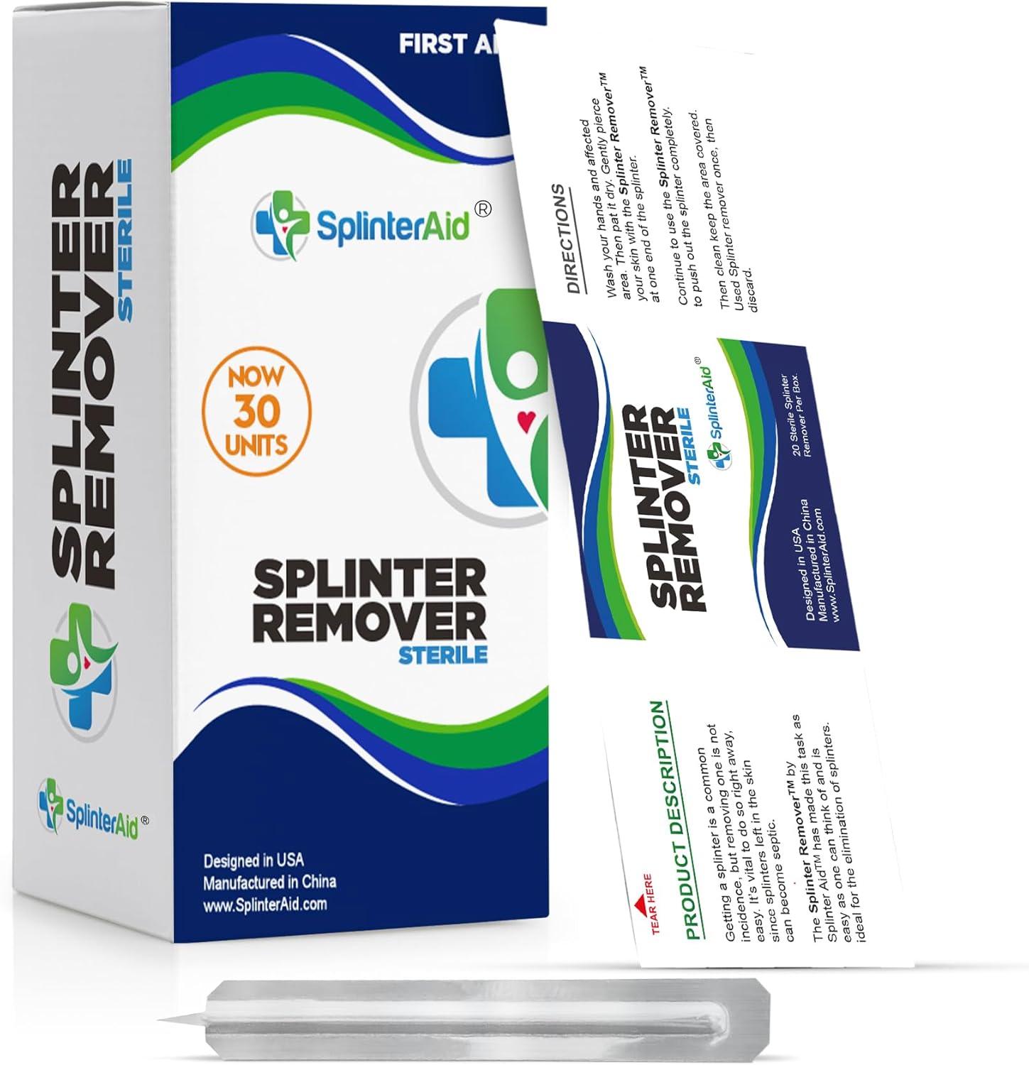 Painless Splinter Removal Kit (30-Pack) | Pull Out Splinters Fast & Easy | Compact First Aid for Home, Travel & Camping | Great for Hiking, Woodworking & Outdoors | No Tweezers Needed - Image 1