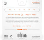 D'Addario XSABR1047 extra light gauge guitar strings close up view
