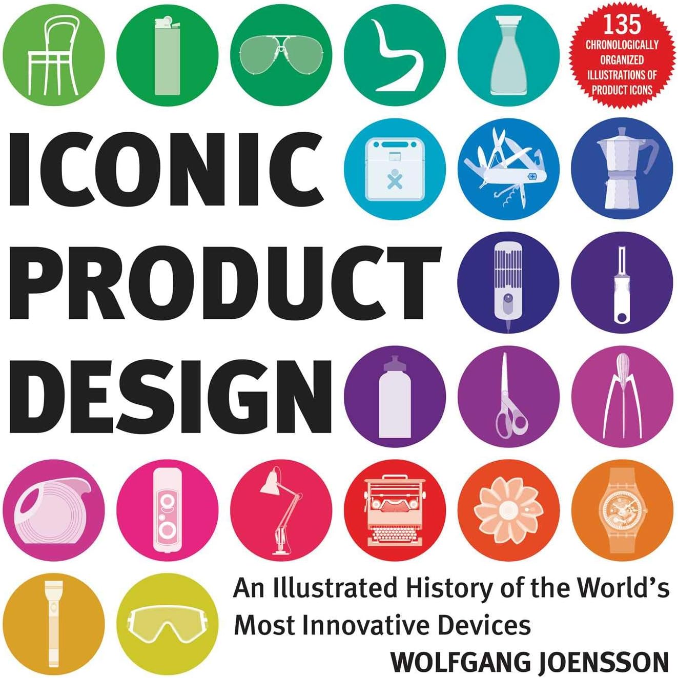 Wolfgang Joensson Iconic Product Design paperback book front view for history of industrial design study