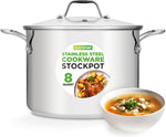 NutriChef 3-Quart Stainless Steel Soup Pot - 18/8 Food Grade Heavy Duty Cookware, Stock Pot, Stew Pot, Simmering Pot Kitchenware w/See Through Lid, Dishwasher Safe, For Induction Gas Ceramic Cooktops - Image 13