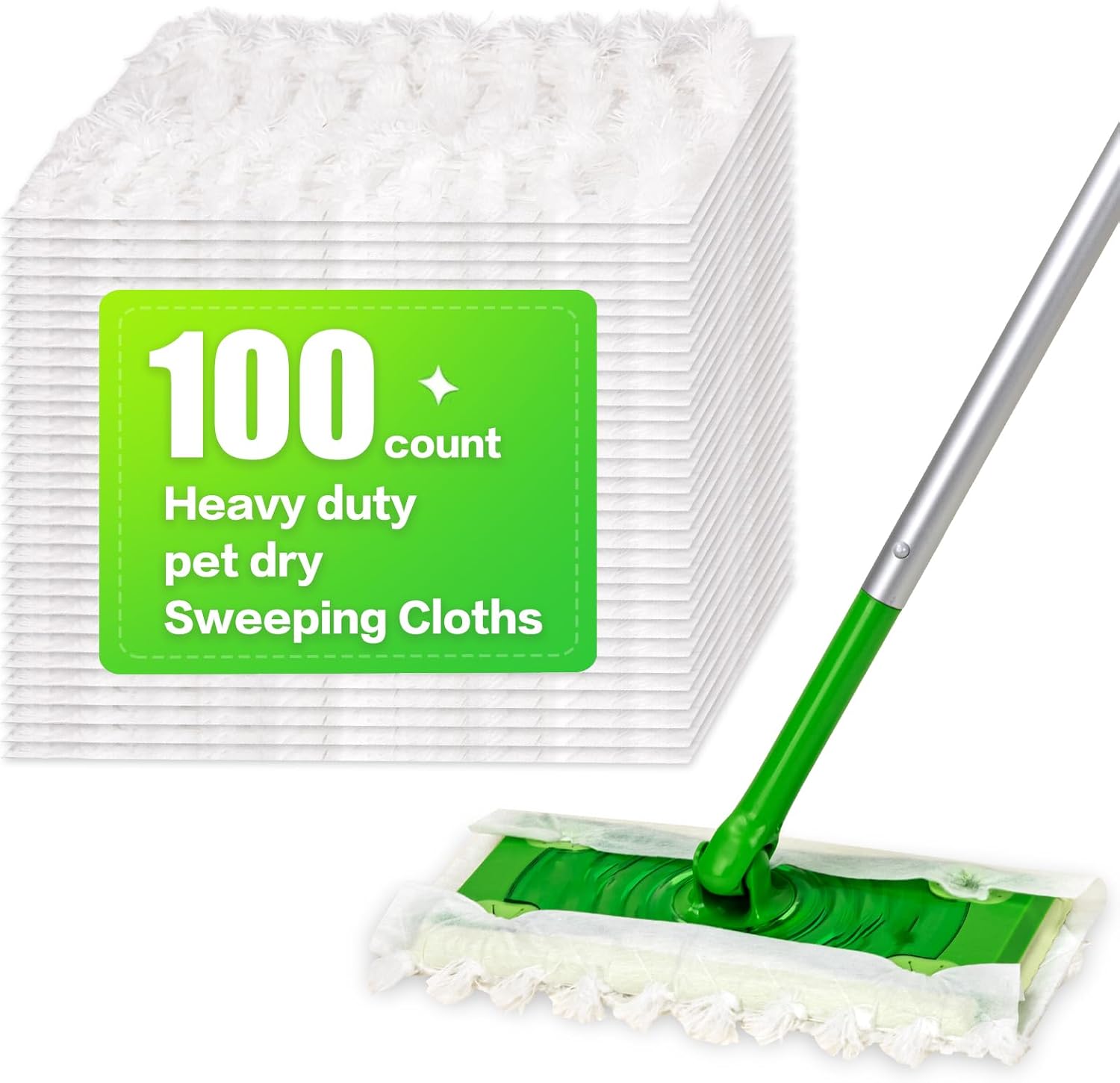 YHOVID heavy duty dry sweeping cloths front view of packaging