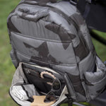 7 A.M. Voyage backpack padded shoulder straps and back panel