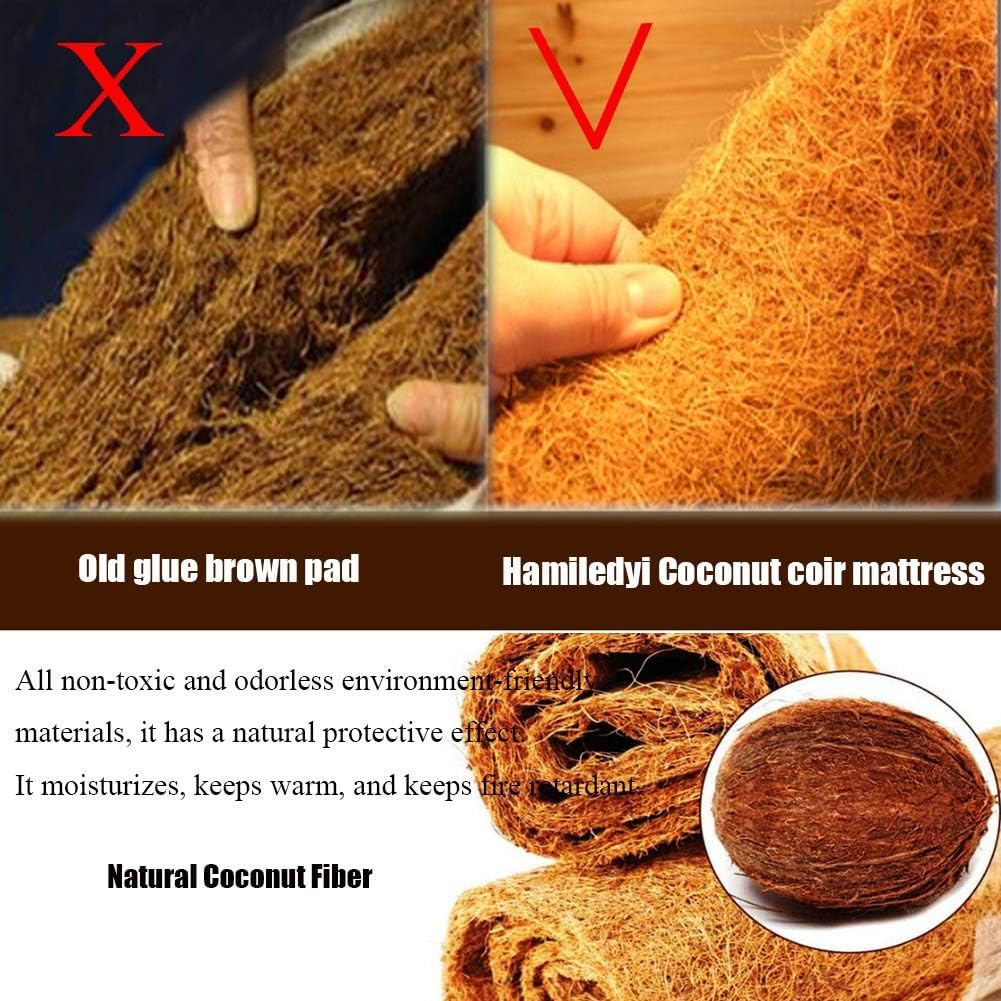 Hamiledyi non abrasive coconut fiber carpet for lizard and snake habitat