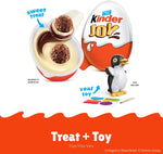 Top view of Kinder Joy eggs individually wrapped