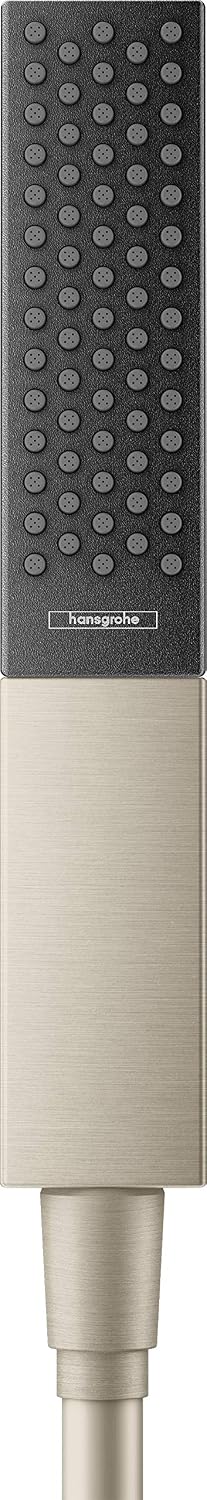 Hansgrohe Rainfinity 2-inch shower head demonstrating PowderRain spray