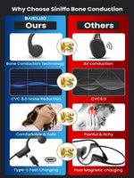 BAICLUD wireless sports earphones side angle showing control panel