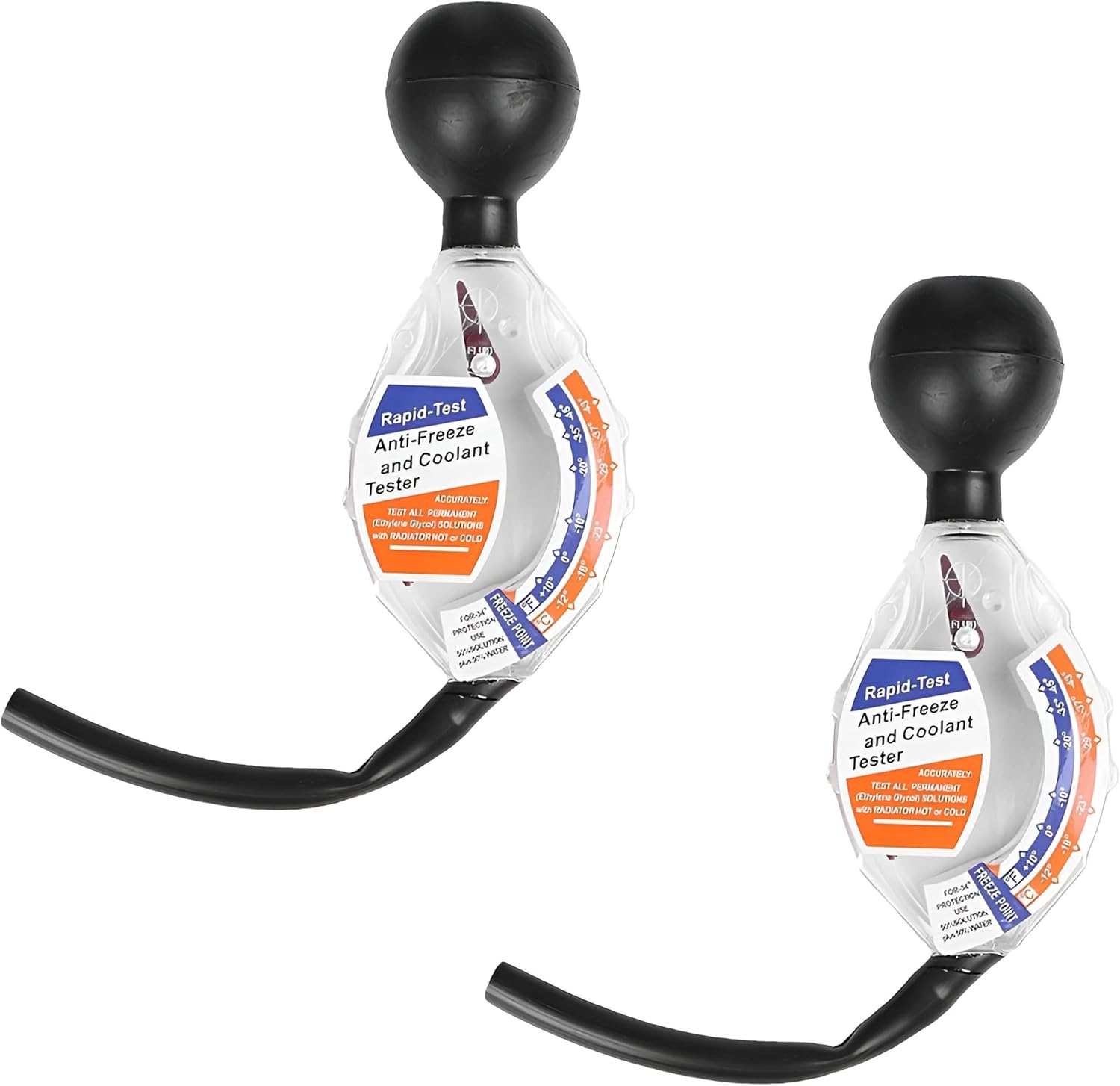 EVGATSAUTO car antifreeze coolant tester front view showing dial scale markings.