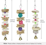 Porous mineral lava block beak trimmer bird toy feature