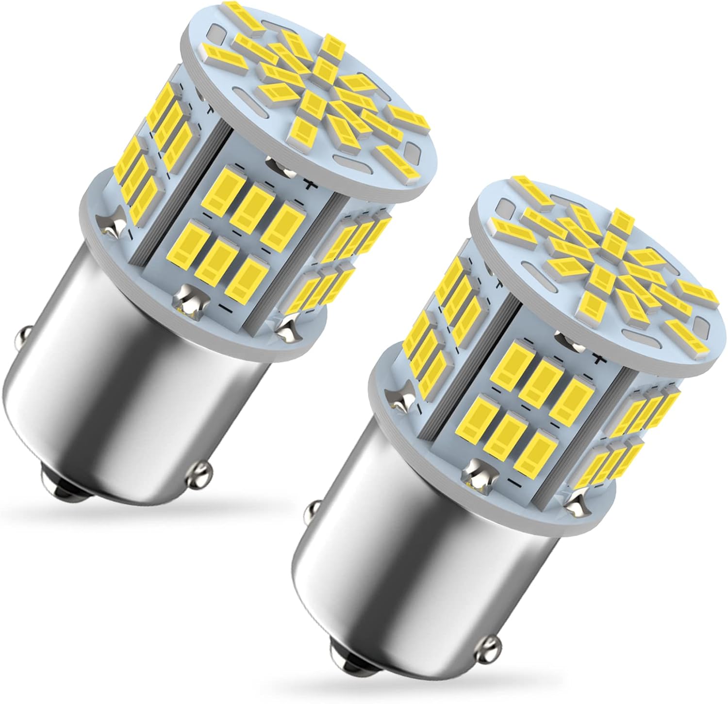 Melphan-Auto 1156 LED Bulb Reverse Light front view showing 54SMD 3014 chipsets.
