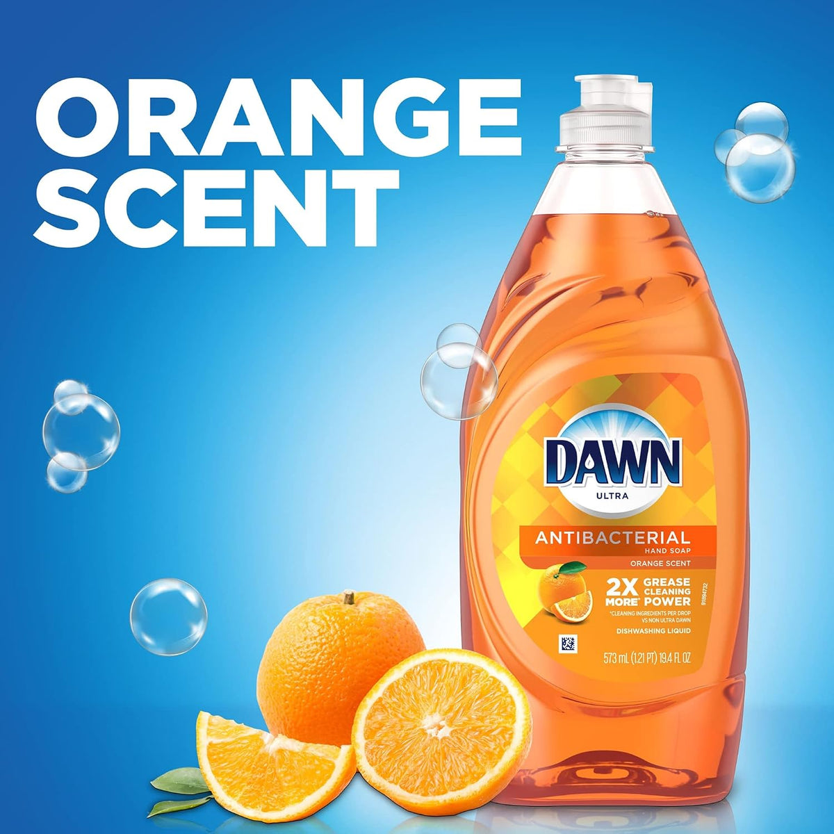 Dawn dishwashing liquid creating rich suds in kitchen sink