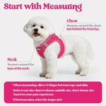Rabbitgoo puppy vest and leash set side view fuchsia rose red