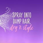 Aussie volume spray gel lifestyle application shot