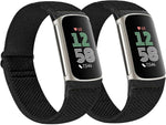 Dr.Sept nylon bands compatible with Fitbit Charge 6 front view