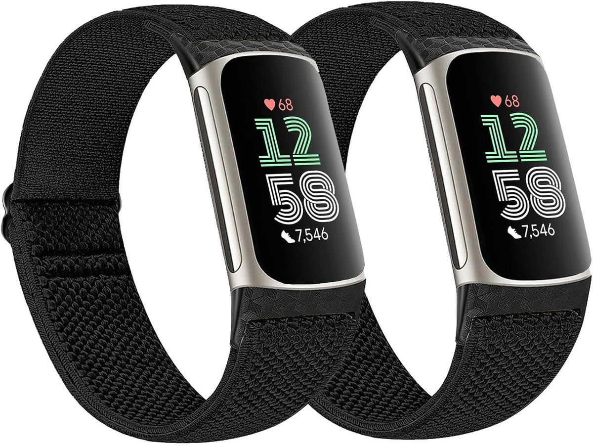 Dr.Sept nylon bands compatible with Fitbit Charge 6 front view