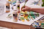 Liquitex acrylic glass medium texture display