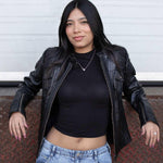 Milwaukee Leather SFL2806 women's jacket back view