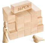 Unfinished Basswood Carving Blocks Kit, 12 Pack Rectangular Wooden Blocks for DIY Carving, Crafting and Whittling for Adults Beginner and Experts (4 x 1 x 1 inch, 4 x 2 x 2 inch) - Image 12