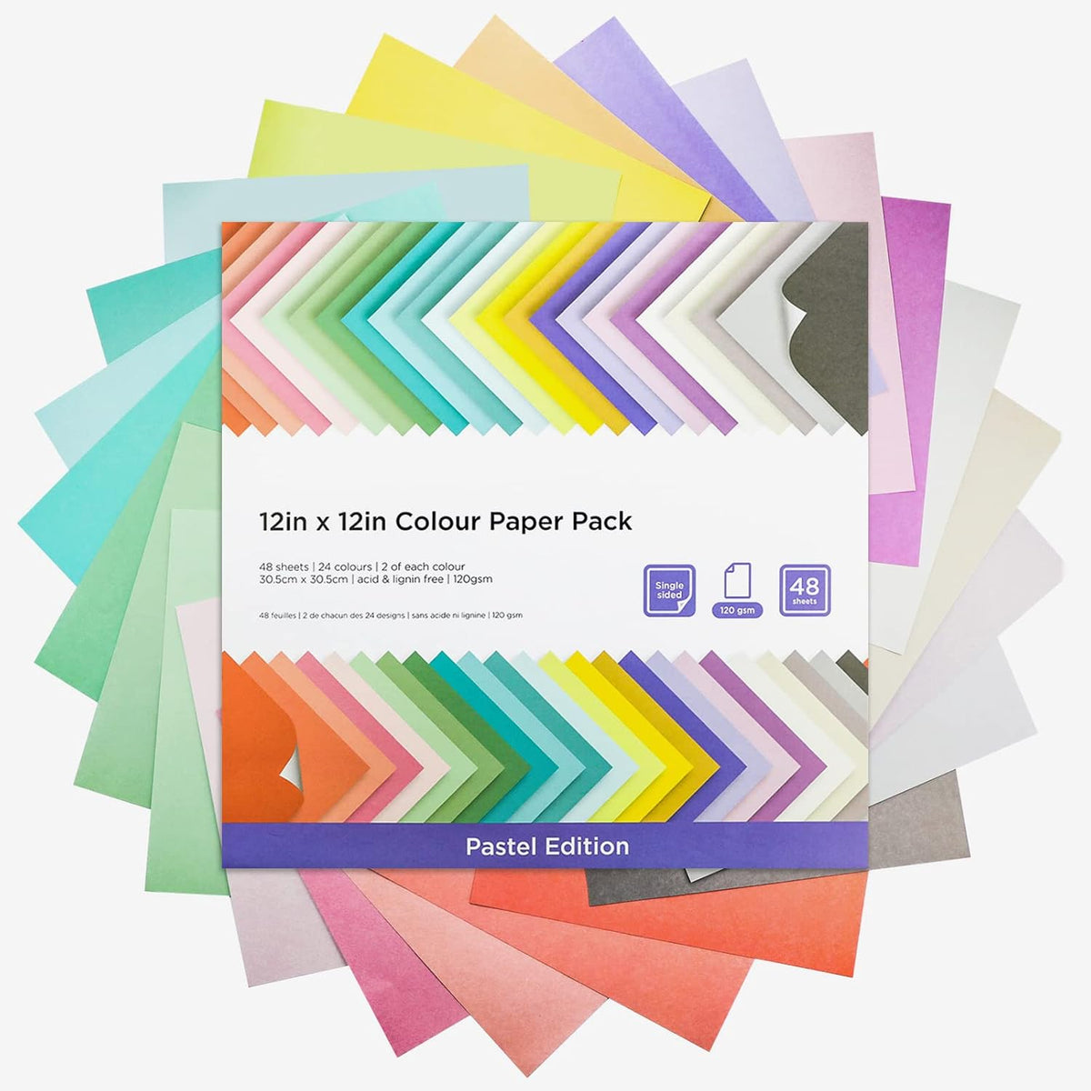 Livholic 48 Sheets 12x12 scrapbook paper Earth Tones Colored Card Stock Printer Paper Greys 120 gsm 32 lb Neutral Color for Cricut - Image 9