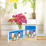 Meetu acrylic frame showing floating border effect with small picture