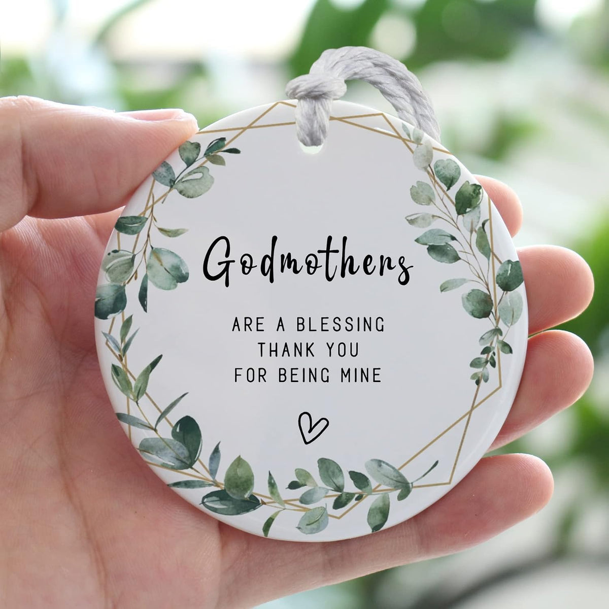 SIABERTERL godmother gift ornament double sided print detail