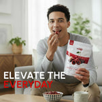 Snackathon Double Chocolate Covered Cherries, 18 OZ Resealable Bulk Bag, Tart Dried Red Cherries Coated in Creamy Milk Chocolate & White Chocolate, Indulgent for Snacking & Gifting - Image 7