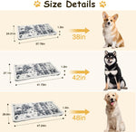 Gray marble pattern pet sleeping mattress close up texture