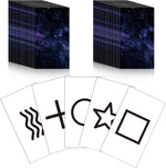 Ctosree 50 pieces ESP testing cards Zener deck front view